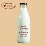 Country Protein A2 Milk (Desi Cow Milk) - 450 ml (Glass Bottle)